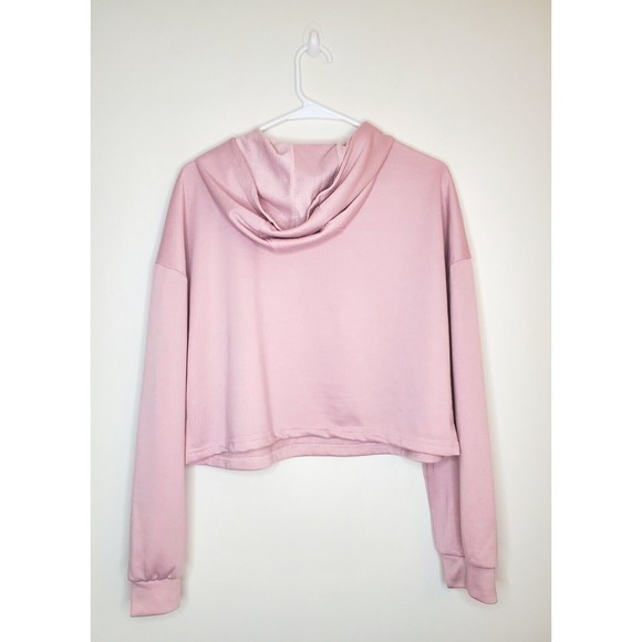 Cider Cropped Red Swirl Dusty Pink Hoodie - Picture 12 of 14